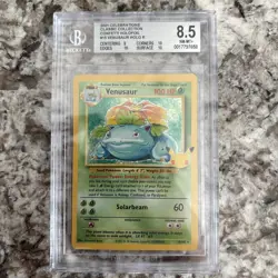 2021 POKEMON CELEBRATIONS CONFETTI HOLO VENUSAUR 15/102 BGS 8.5 - Image 1