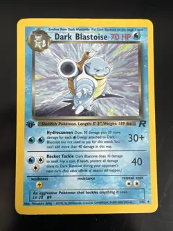 Pokemon Dark Blastoise 3/82 Holo Team Rocket Unlimited WOTC Card - Image 1