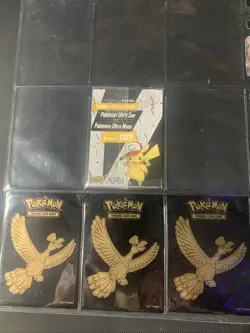 2017 Pokemon Ash's Pikachu 'I Choose You' Movie Promo Cards Lot Of 4 & Promo Ad - Image 2