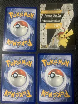 2017 Pokemon Ash's Pikachu 'I Choose You' Movie Promo Cards Lot Of 4 & Promo Ad - Image 4