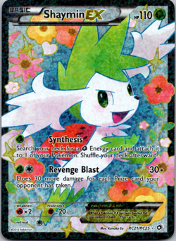 Shaymin EX RC21/RC25 - Legendary Treasures Pokemon Card - Image 1