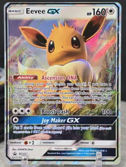 Pokemon Card TCG Eevee GX SM176 Sun & Moon 2019 Holo Blackstar Promo NM - Image 3