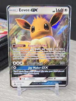 Pokemon Card TCG Eevee GX SM176 Sun & Moon 2019 Holo Blackstar Promo NM - Image 5