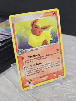 Pokemon Card TCG Flareon 5/115 Unseen Forces 2005 Reverse Holo Stamped Vintage - Image 1