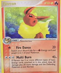 Pokemon Card TCG Flareon 5/115 Unseen Forces 2005 Reverse Holo Stamped Vintage - Image 5