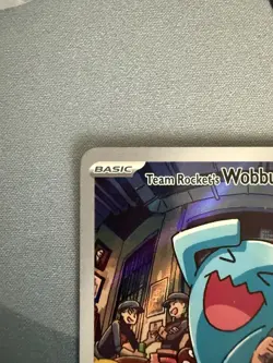 Pokemon TCG Team Rockets Wobbuffet 203 Pokemon Center Stamped Promo SOLO -NM- - Image 2