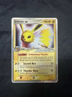 2005 Pokemon EX Delta Species Jolteon EX 109/113 Holo Rare Foil - Image 1