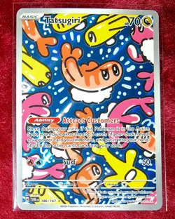 Tatsugiri 186/167 Twilight Masquerade Illustration Rare Pokemon Card - Image 1