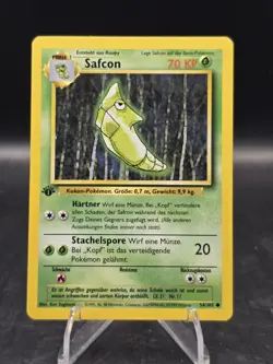 Pokemon TCG Metapod (Safcon) 54/102 1st Edition German Base Set Common NM - Image 1
