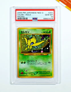 Pokemon PSA 10 Celebi #251 Holo Neo 3 Promo 2000 Japanese - Image 1