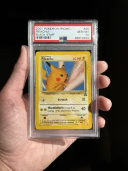 2001 Pokemon Pikachu Snap Black Star Promo #26 PSA 10 Gem Mint - Image 1