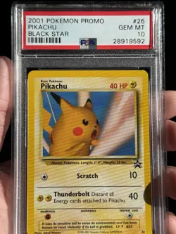 2001 Pokemon Pikachu Snap Black Star Promo #26 PSA 10 Gem Mint - Image 2