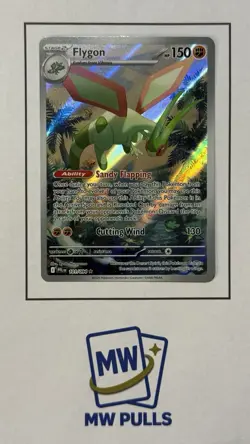 Pokemon Flygon 101/094 Me02: Phantasmal Flames Illustration Rare Full Art Holo - Image 1