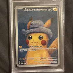 2023 POKEMON SVP EN-SV BLACK STAR PROMO #085 PIKACHU WITH GREY FELT HAT PSA 9 - Image 3
