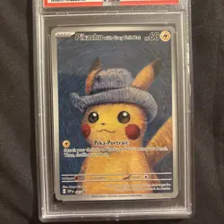 2023 POKEMON SVP EN-SV BLACK STAR PROMO #085 PIKACHU WITH GREY FELT HAT PSA 9 - Image 5