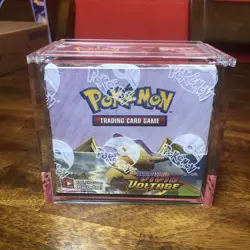 Pokemon TCG Vivid Voltage Booster Box with acrylic case - Image 1