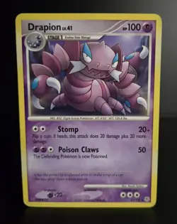 Pokemon TCG - DRAPION - 23/130 - RARE - DIAMOND & PEARL (BASE SET) 2007 - MP - Image 1