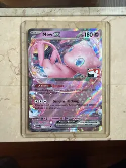Pokemon Mew EX TCG 151/165 Play! Prize Pack Series 5 Stamped - Image 1