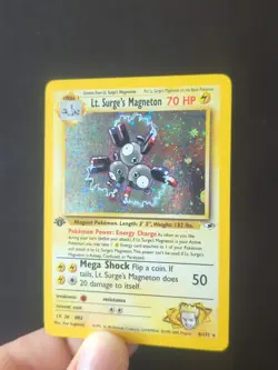 Pokemon TCG Lt. Surge's Magneton 1st Edition Gym Heroes Holo - Image 3