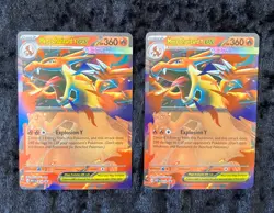 Pokemon Mega Charizard Y EX Mega Evolution Black Star ⭐ Promo 030 TCG NM/M X2! - Image 1