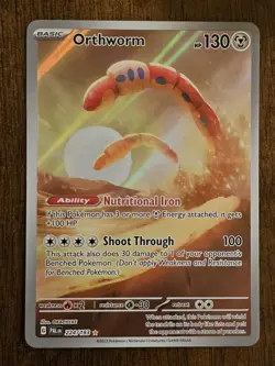 Pokemon Orthworm 224/193 Illustration Rare - Paldea Evolved - Pokemon TCG - NM - Image 1