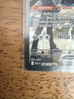 Steven’s Metagross EX 289/217 Full Art Ascended Heroes NM Pack Fresh Pokemon TCG - Image 4