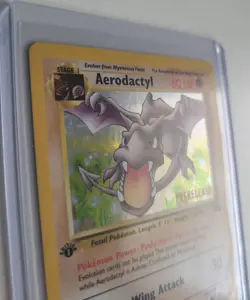1st Edition Aerodactyl (Prerelease) 01/62 Wotc Pokemon Promo Holo - Image 2