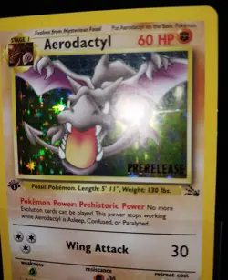 1st Edition Aerodactyl (Prerelease) 01/62 Wotc Pokemon Promo Holo - Image 4
