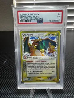 2006 Pokemon ex Charizard Holo Crystal Guardians 4/100 PSA 7 - Image 1