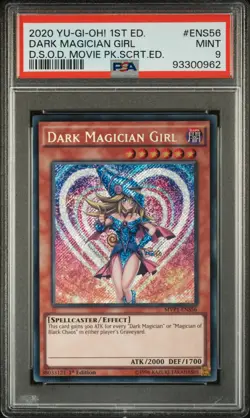2020 1ST ED #ENS56 DARK MAGICIAN GIRL PSA 9 - Image 1