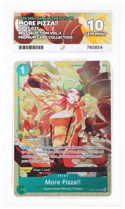 More Pizza!! OP07-037 Best Selection Vol 4 One Piece CCG Ace 10 - Image 1