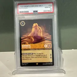 Disney Lorcana First Chapter Rapunzel #18 Gifted with Healing PSA 10 - Image 1