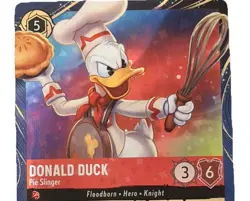Donald Duck - Pie Slinger 2 Disney Lorcana Promo Cards Holo - Image 2