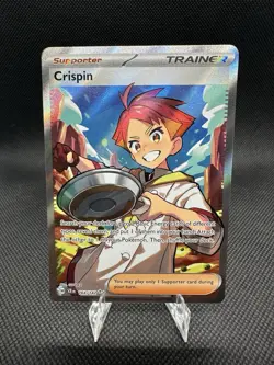 Crispin - 164/142 - SV07: Stellar Crown Ultra Rare Pokemon TCG NM - Image 1