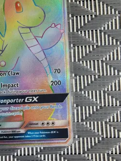 Pokemon Sun and Moon Black Star Promo DRAGONITE GX Secret Rainbow Rare #SM156 - Image 4