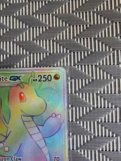 Pokemon Sun and Moon Black Star Promo DRAGONITE GX Secret Rainbow Rare #SM156 - Image 5