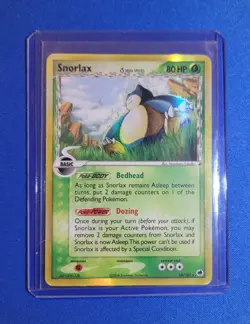 2006 POKEMON EX DRAGON FRONTIERS SNORLAX #10/101 RARE HOLO FOIL NM - Image 1