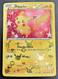 2013 Pokemon RC7/RC25 Pikachu Legendary Treasures Holo - Image 1