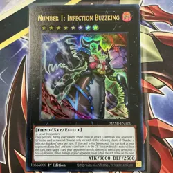 Number 1: Infection Buzzking Ultra Rare MZMI-EN023 1st Edition NP Yugioh - Image 1