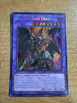🔥 Yugioh Red-Eyes Dark Dragoon RA02-EN021 SECRAT RARE NEAR MINT 1ST EDITION - Image 1