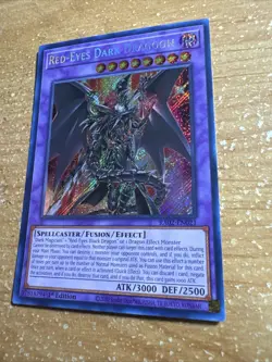 🔥 Yugioh Red-Eyes Dark Dragoon RA02-EN021 SECRAT RARE NEAR MINT 1ST EDITION - Image 3