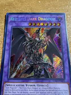 🔥 Yugioh Red-Eyes Dark Dragoon RA02-EN021 SECRAT RARE NEAR MINT 1ST EDITION - Image 4
