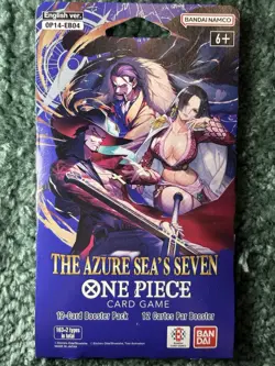 One Piece The Azure Sea’s Seven Sleeved Booster Pack OP-14 Lot of 6 - Image 2