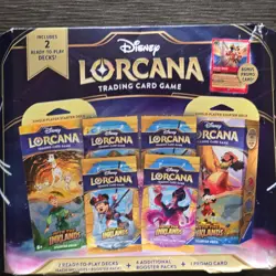 Disney Lorcana Into the Inklands Starter Decks, Booster Packs, Bonus Promo Card - Image 1