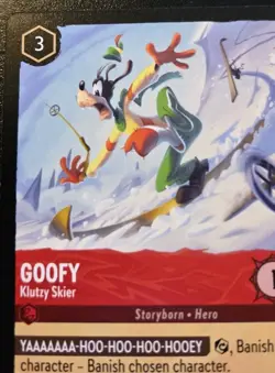 Goofy - Klutzy Skier 121/204 Rare Winterspell Disney Lorcana TCG - Image 2