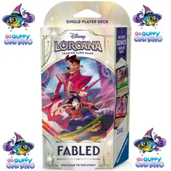 DISNEY LORCANA: FABLED Max Goof & Powerline DECK (Emerald & Ruby) NEW SEALED - Image 1