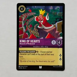 King of Hearts 57/204 Disney Lorcana Shimmering Skies Regular Uncommon Card NM - Image 1