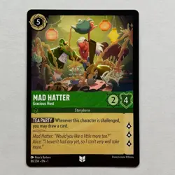 Mad Hatter 86/204 Disney Lorcana The First Chapter Regular Uncommon Card NM - Image 1