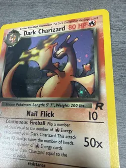 Dark Charizard - 4/82 - Pokemon Team Rocket Unlimited Holo Rare Card UNGRADED - Image 3