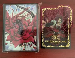 YuGiOh BLACK ROSE DRAGON SLEEVES (70 PCS) AKIZA IZINSKI FIELD CENTER CARD SET - Image 1